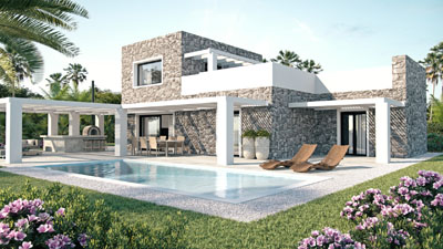 tweede-huis-bouwen-griekenland-3d-rendering-zwembad